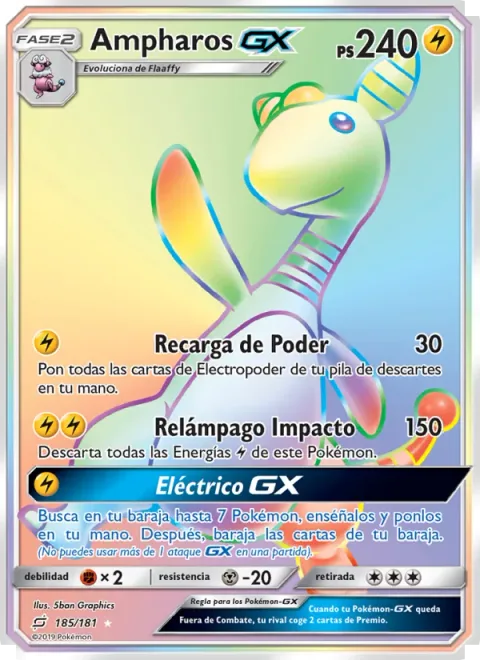 Ampharos GX [Power Recharge | Impact Bolt | Electrical GX]