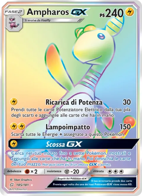 Ampharos GX [Power Recharge | Impact Bolt | Electrical GX]