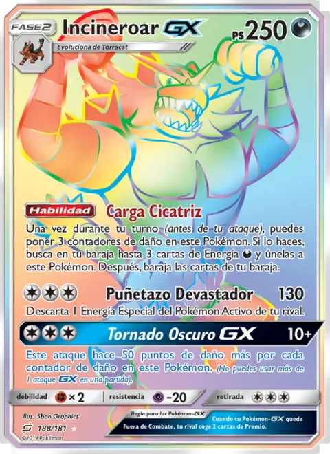 Incineroar GX [Scar Charge | Crushing Punch | Darkest Tornado GX]