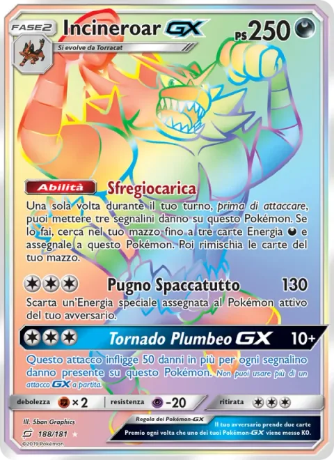 Incineroar GX [Scar Charge | Crushing Punch | Darkest Tornado GX]