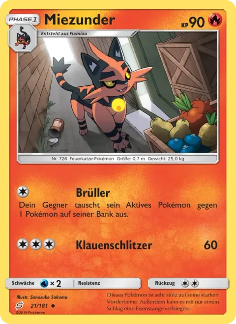 Torracat [Roar | Claw Slash]