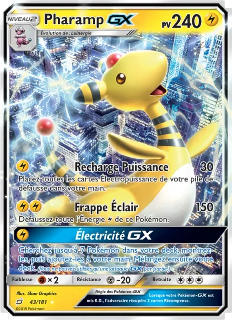 Ampharos GX [Power Recharge | Impact Bolt | Electrical GX]