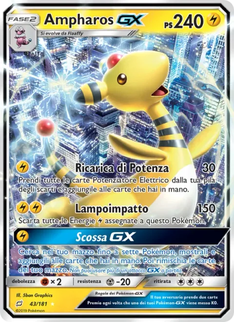 Ampharos GX [Power Recharge | Impact Bolt | Electrical GX]