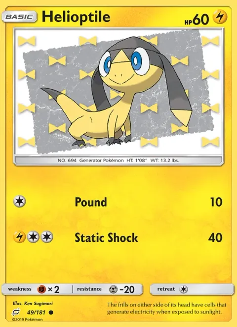 Helioptile [Pound | Static Shock]