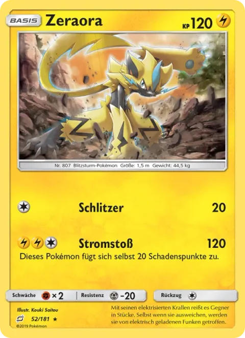 Zeraora [Slash | Wild Charge]
