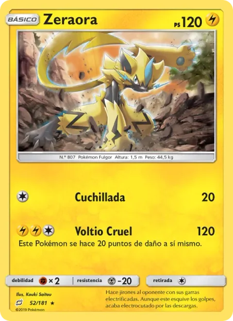 Zeraora [Slash | Wild Charge]