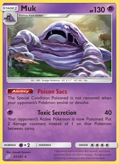 Muk [Poison Sacs | Toxic Secretion]