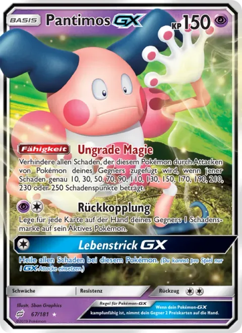 Mr. Mime GX [Magic Odds | Breakdown | Life Trick GX]