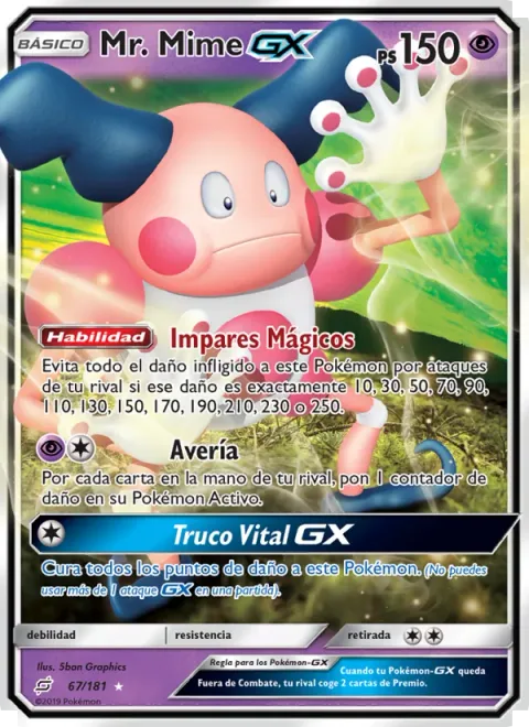 Mr. Mime GX [Magic Odds | Breakdown | Life Trick GX]