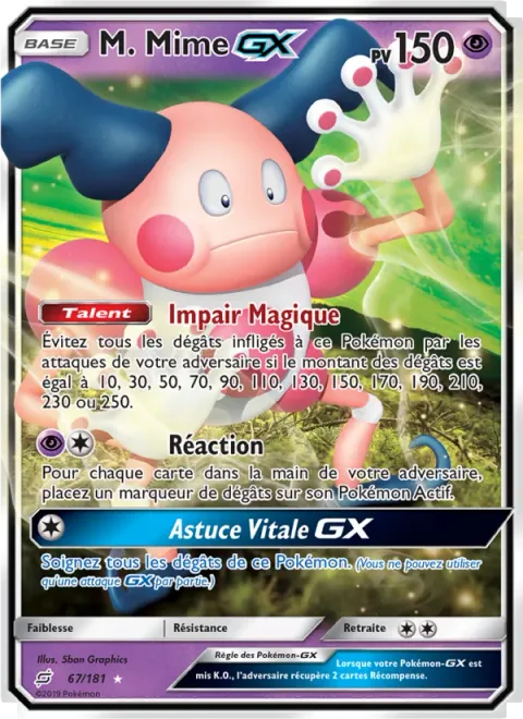 Mr. Mime GX [Magic Odds | Breakdown | Life Trick GX]