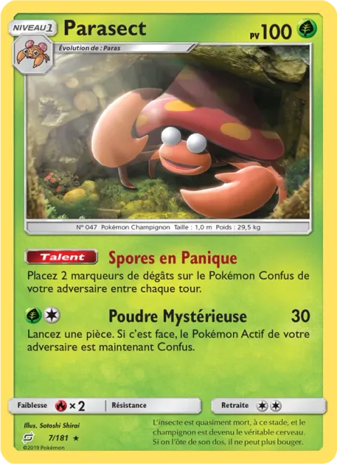 Parasect [Panic Spores | Mysterious Powder]