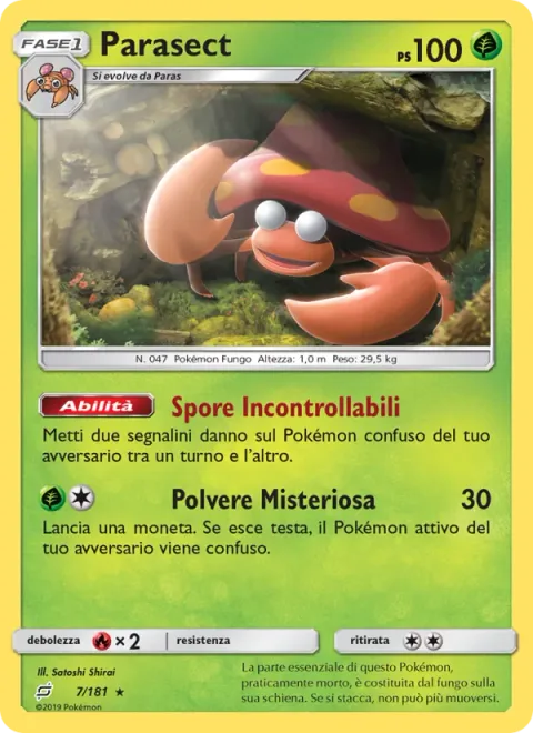 Parasect [Panic Spores | Mysterious Powder]