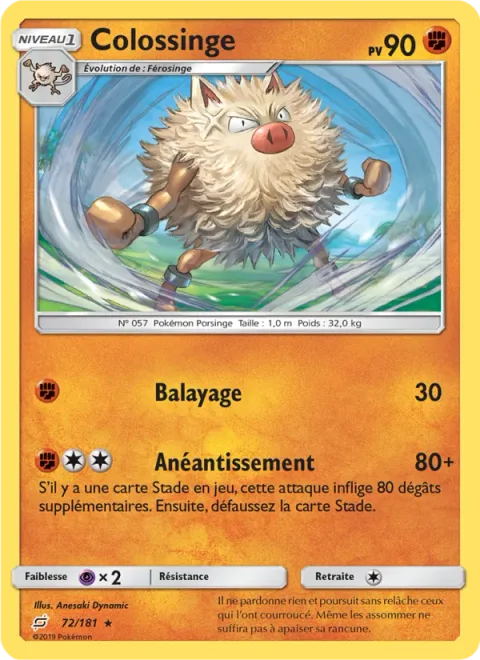 Primeape [Low Kick | Wreck]