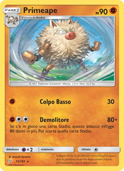 Primeape [Low Kick | Wreck]