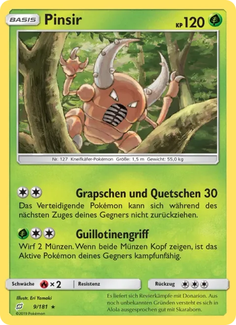 Pinsir [Grip And Squeeze | Guillotine Hug]