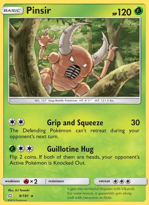 Pinsir [Grip And Squeeze | Guillotine Hug]