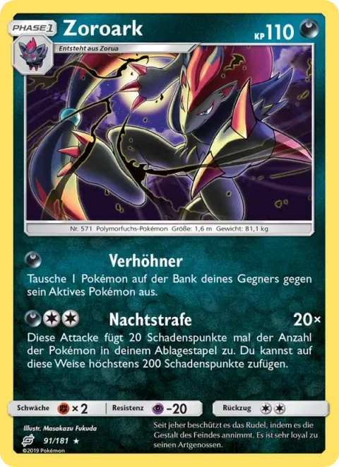 Zoroark [Taunt | Night Punishment]