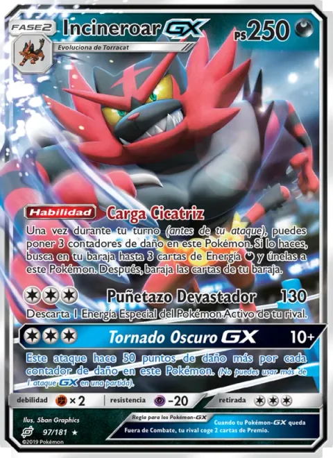 Incineroar GX [Scar Charge | Crushing Punch | Darkest Tornado GX]