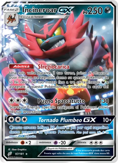 Incineroar GX [Scar Charge | Crushing Punch | Darkest Tornado GX]