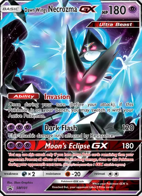 Dawn Wings Necrozma GX [Invasion | Dark Flash | Moon's Eclipse GX]