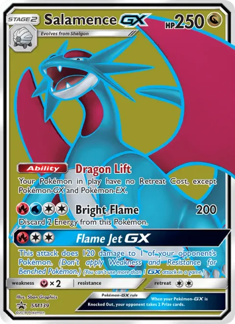 Salamence GX [Dragon Lift | Bright Flame | Flame Jet GX]