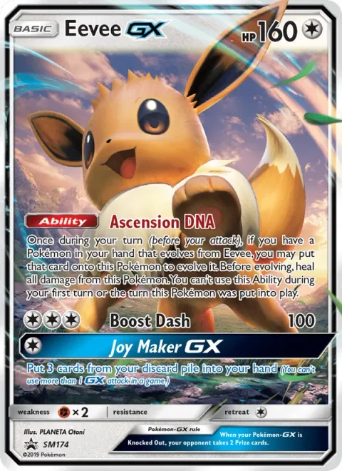 Eevee GX [Ascension DNA | Boost Dash | Joy Maker GX]