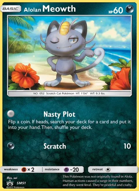 Alolan Meowth [Nasty Plot | Scratch]