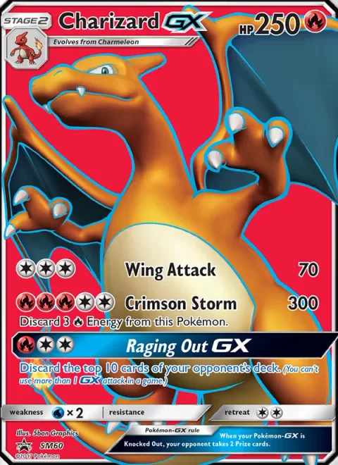 Charizard GX [Wing Attack | Crimson Storm | Raging Out GX]