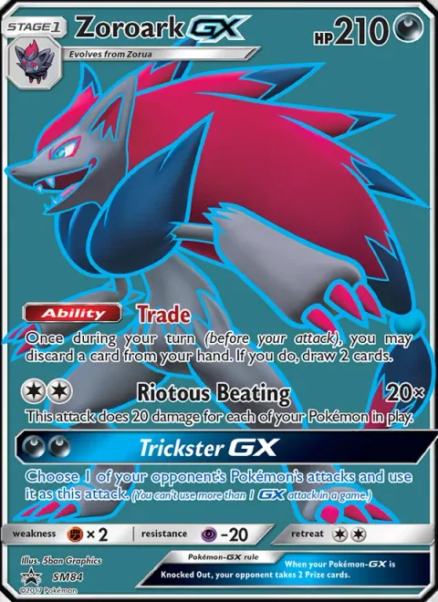 Zoroark GX [Trade | Riotous Beating | Trickster GX]