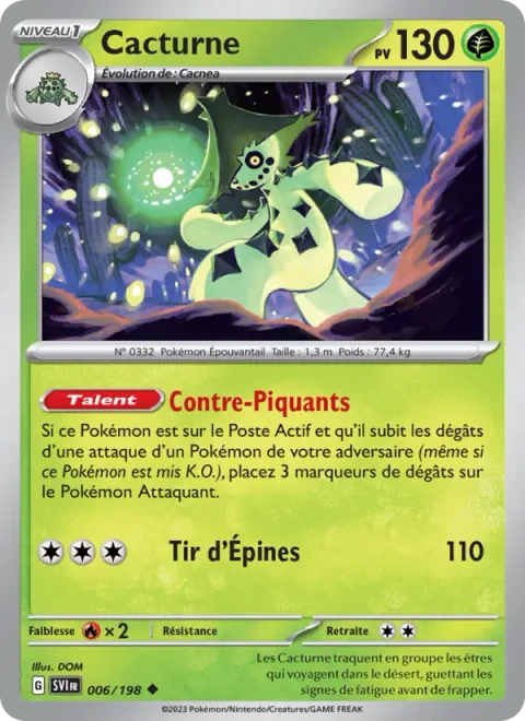 Cacturne [Counterattack Quills | Spike Shot]