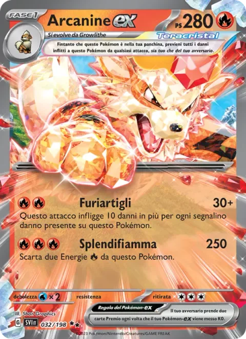 Arcanine ex [Raging Claws | Bright Flame]
