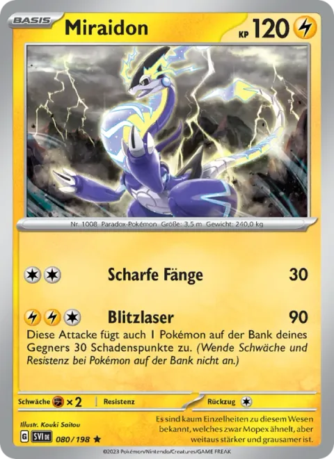 Miraidon [Sharp Fang | Lightning Laser]