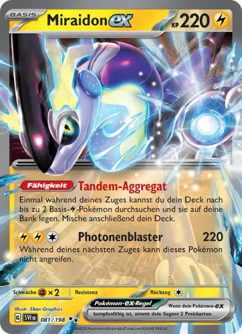 Miraidon ex [Tandem Unit | Photon Blaster]