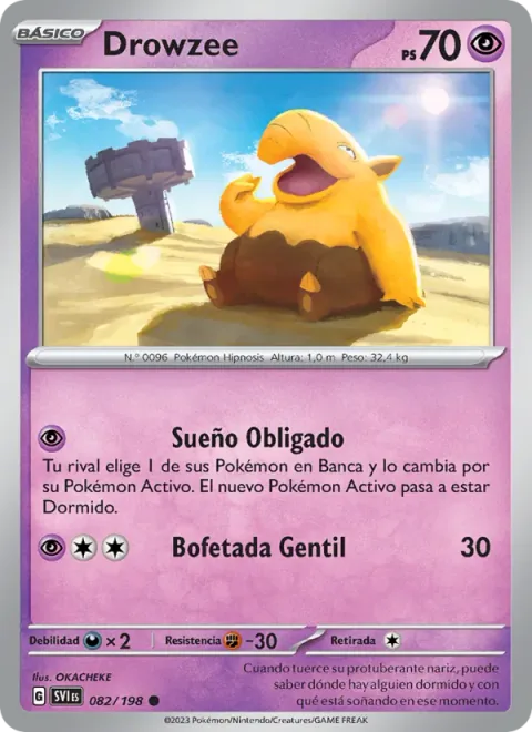 Drowzee [Forced Sleep | Gentle Slap]