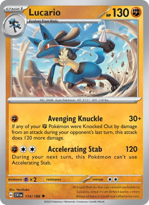 Lucario [Avenging Knuckle | Accelerating Stab]