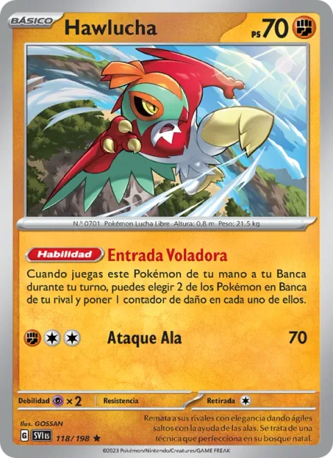 Hawlucha [Flying Entry | Wing Attack]