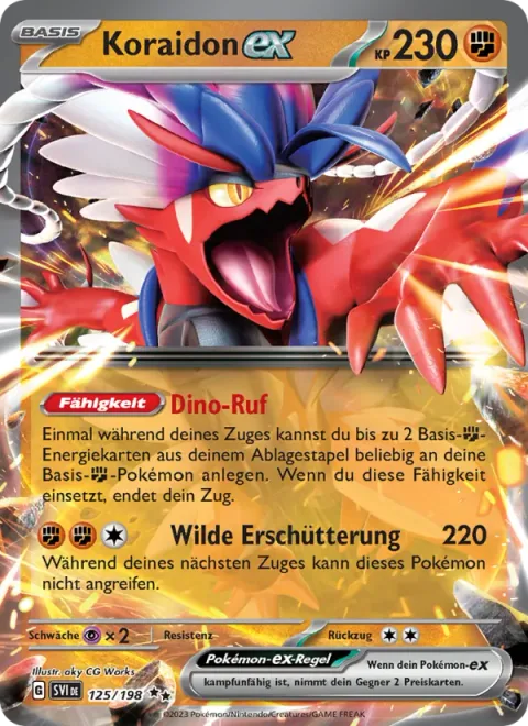 Koraidon ex [Dino Cry | Wild Impact]