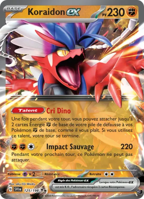 Koraidon ex [Dino Cry | Wild Impact]
