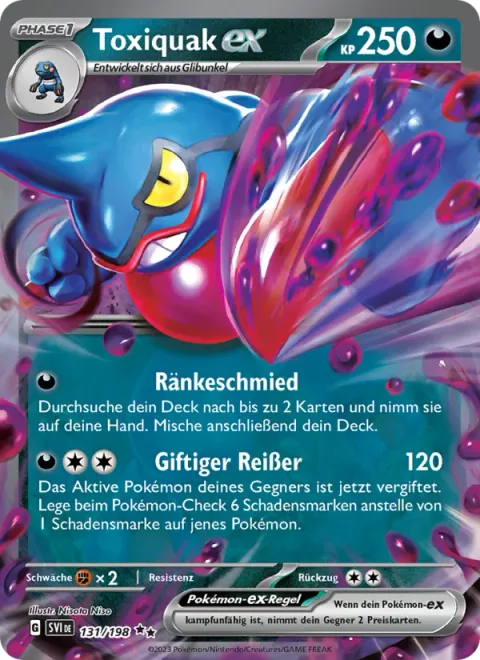 Toxicroak ex [Nasty Plot | Toxic Ripper]