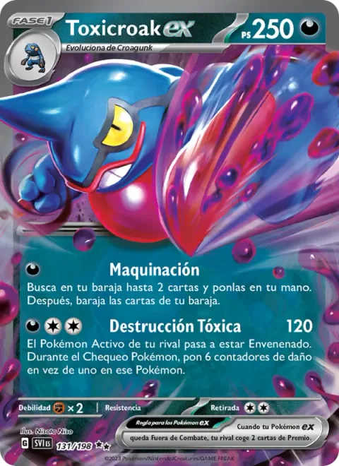 Toxicroak ex [Nasty Plot | Toxic Ripper]