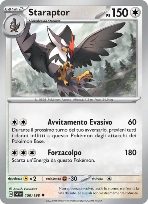 Staraptor [Tailspin Away | Power Blast]