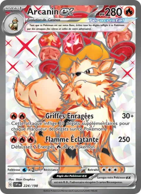 Arcanine ex [Raging Claws | Bright Flame]