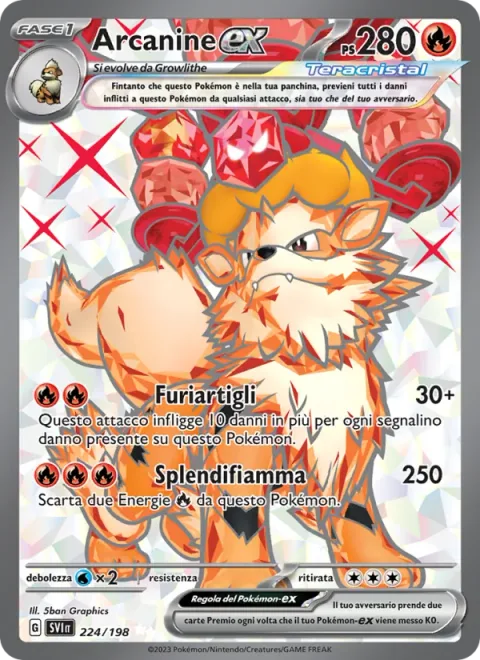 Arcanine ex [Raging Claws | Bright Flame]