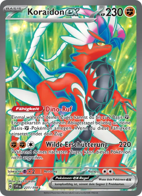 Koraidon ex [Dino Cry | Wild Impact]