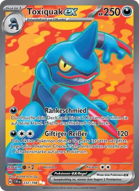 Toxicroak ex [Nasty Plot | Toxic Ripper]