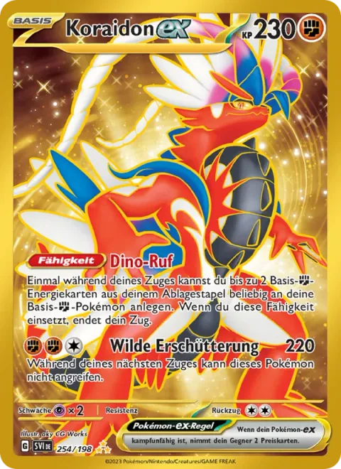Koraidon ex [Dino Cry | Wild Impact]