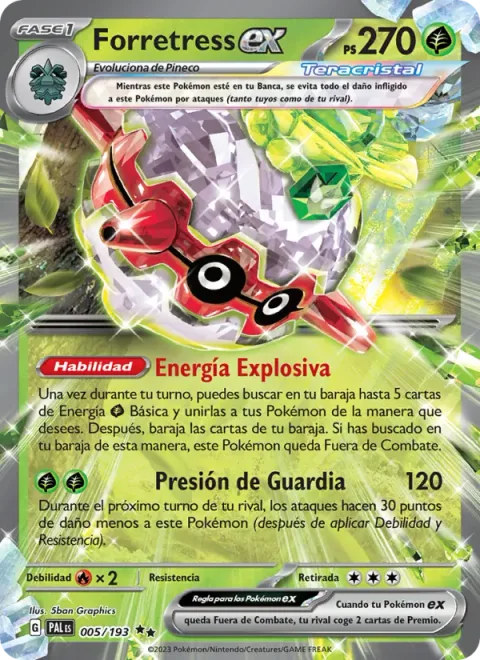 Forretress ex [Exploding Energy | Guard Press]