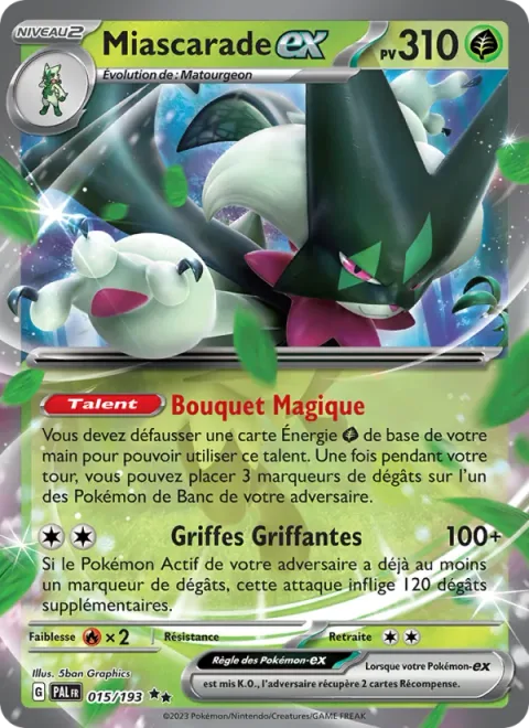 Meowscarada ex [Bouquet Magic | Scratching Nails]