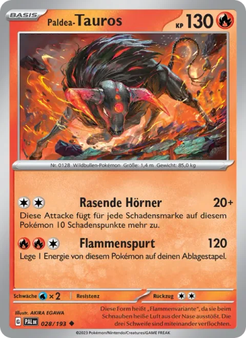 Paldean Tauros [Raging Horns | Blaze Dash]