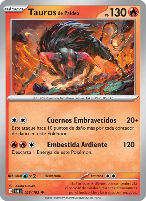 Paldean Tauros [Raging Horns | Blaze Dash]